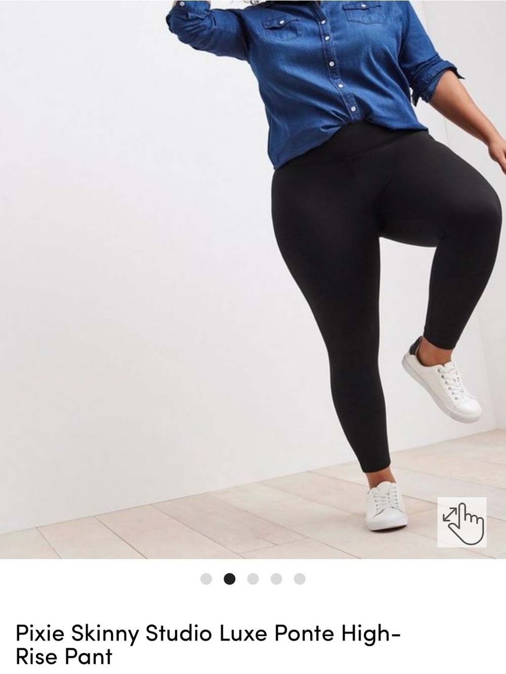 NWT Torrid Black Pixie Skinny Ponte High-Rise Leggings